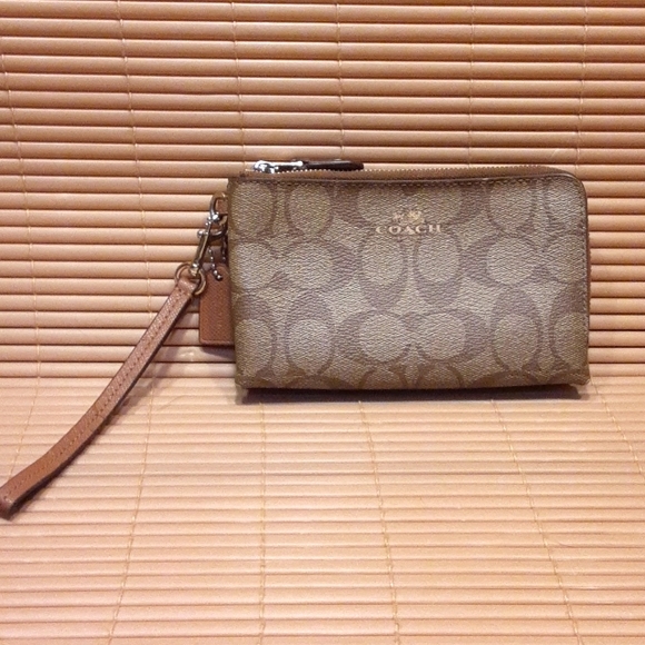 Coach Handbags - Coach Double Zip Wallet with wristlet